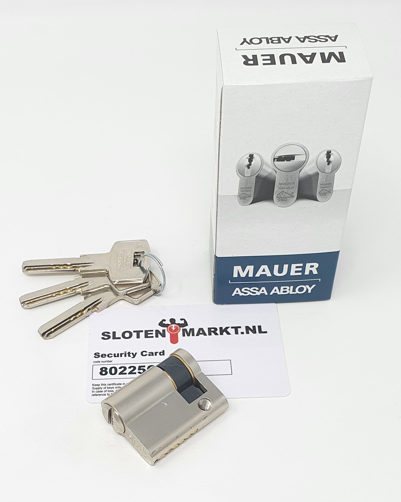 Certificaat cilinder Mauer SKG**® 10-30