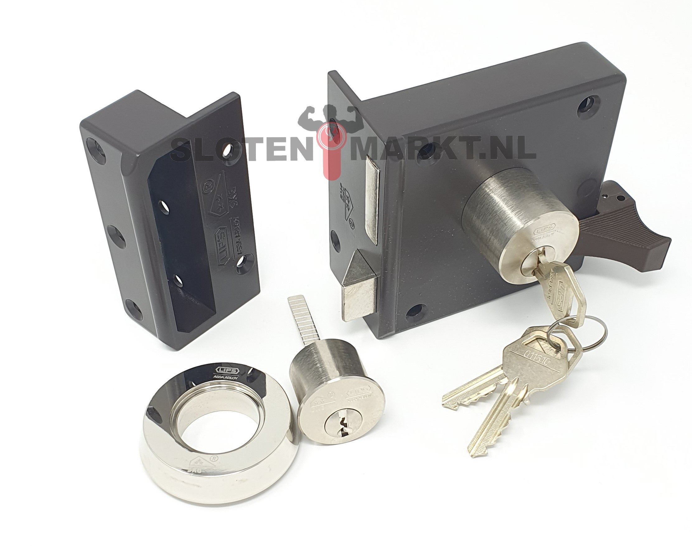 Oplegslot Lips 1754VS 2 Kerntrekrozet Intersteel Slotenmarkt oplegslot-lips-1754vs-2-kerntrekrozet-intersteel-slotenmarkt