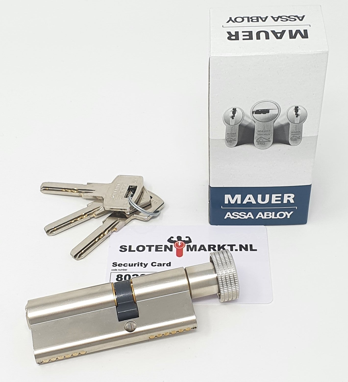 Certificaat knopcilinder Mauer SKG**® K30-45