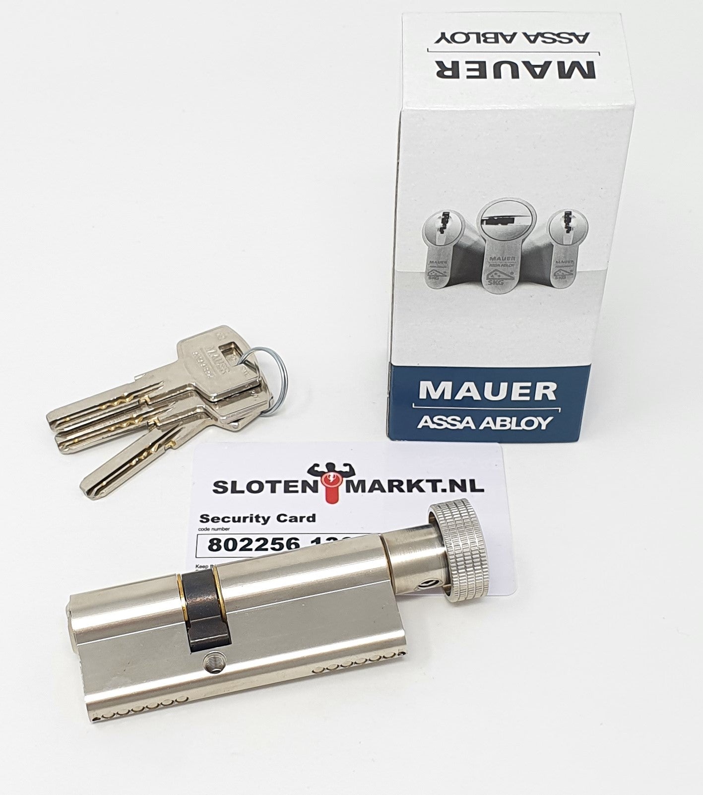 Certificaat knopcilinder Mauer SKG**® K45-30