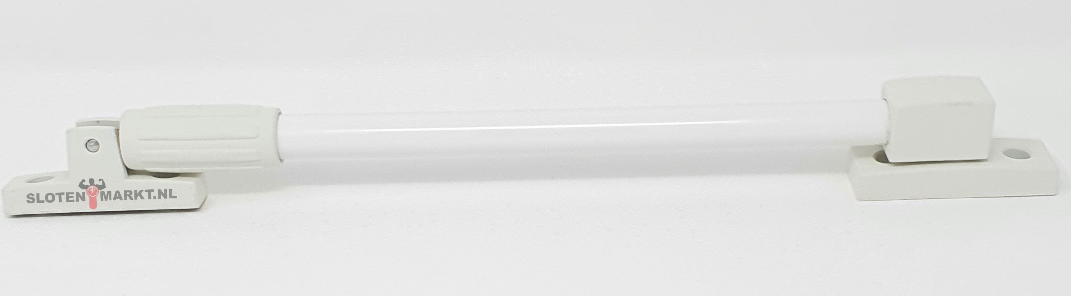 Raamuitzetter telescopisch wit/hamerslag wit 35 cm